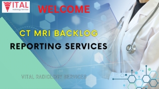 CT MRI Backlog Reporting Services