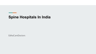 Spine Hospitals In India