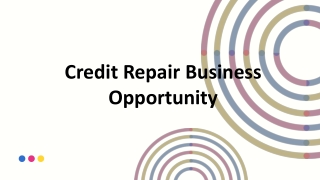 Credit Repair Business Opportunity