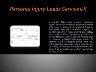 Personal Injury Leads Service UK