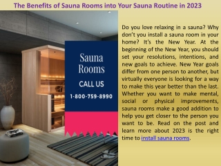 The Benefits of Sauna Rooms into Your Sauna Routine in 2023