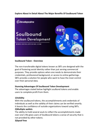 soulbound-token-development