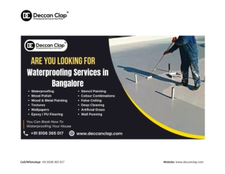 Waterproofing Services in Bangalore