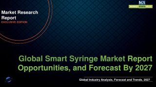 Smart Syringe Market to Reach US$ 14,185.45 million by 2027