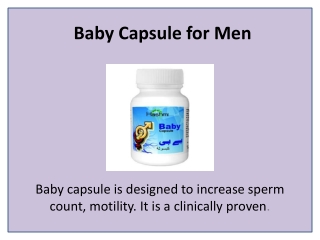 Promote Male Reproductive Health for Fertility