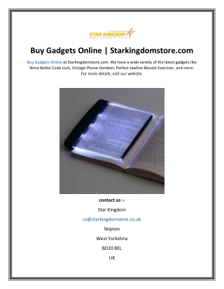Buy Gadgets Online  Starkingdomstore.com