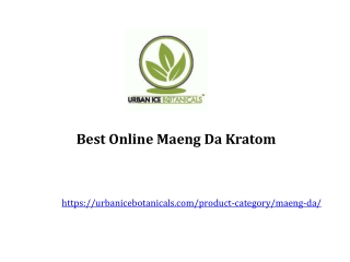 Best Maeng Da Kratom