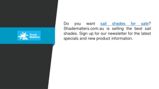 Find The Sail Shades For Sale At The Best Price  Shade Matters