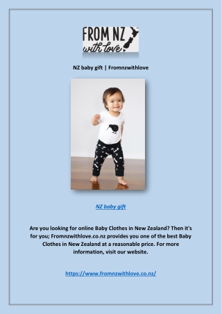 NZ baby gift | Fromnzwithlove