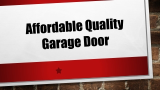 Garage Door Repair Fullerton, CA