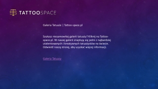 Galeria Tatuaże Tattoo-space.pl
