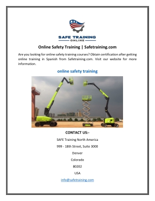Online Safety Training  Safetraining.com