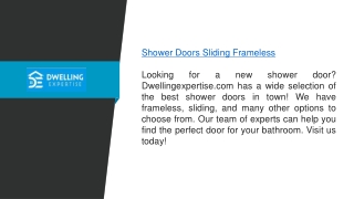 Shower Doors Sliding Frameless  Dwellingexpertise.com