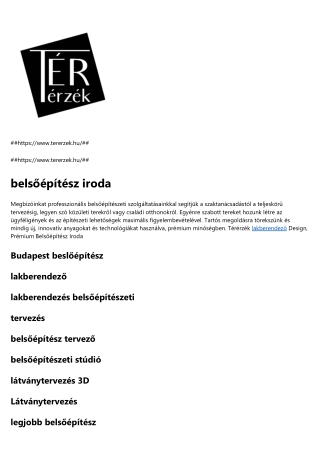 budapest enteriőr designer
