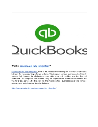 What is quickbooks tally integration (3)