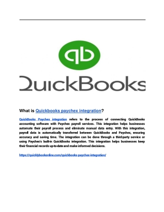 What is Quickbooks paychex integration (2)