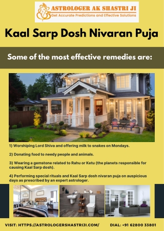 Kaal Sarp Dosh Nivaran Puja | Call Now |  91 62800-33801