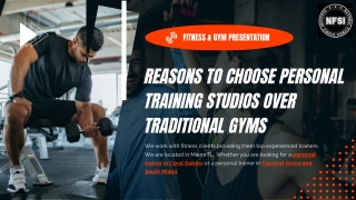 Reasons to Choose Personal Training Studios over Traditional Gyms!