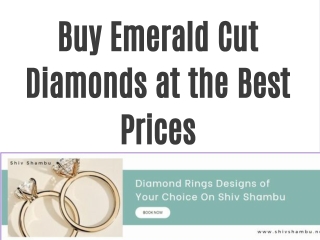 Buy Emerald Cut Diamonds at the Best Prices