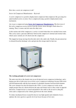 Frank compressor blog