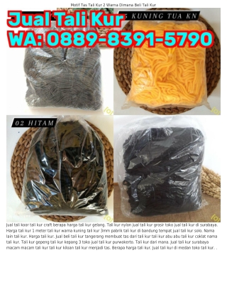 ౦889–8З9I–579౦ (WA) Tali Koor Adalah Macam Macam Warna Tali Kur