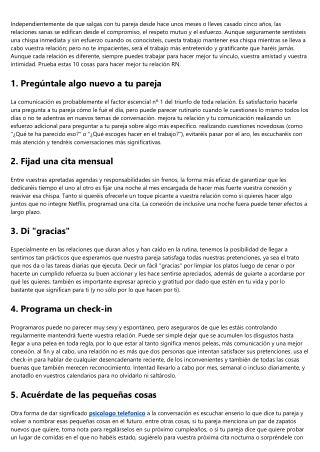 Formas de hacer mas fuerte tu relación