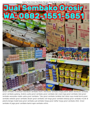 Ö882–1551–5851 (WA) Agen Sembako Wilayah Banjarmasin Grosir Sembako Harga Murah