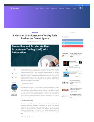 3 Merits of User Acceptance Testing Tools Businesses Cannot Ignore