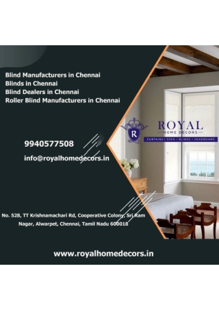 Blind Manufacturers in Chennai