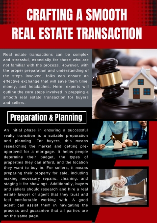 Crafting a Smooth Real Estate Transaction