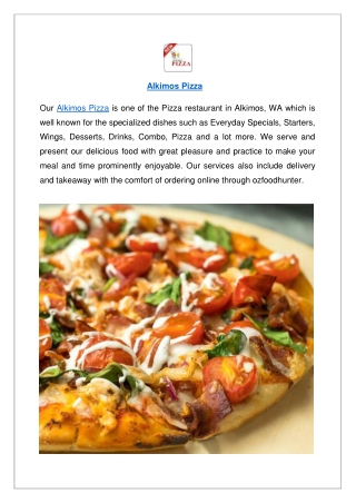 Get up to 20% off - Alkimos Pizza Menu | Delivery