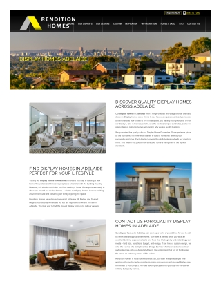 Display Homes Adelaide