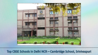 Top CBSE Schools in Delhi NCR