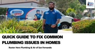 Quick Guide To Fix Common Plumbing Issues In Homes