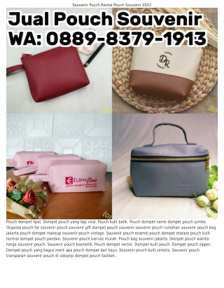 Ö88ᑫ~8Зᜪᑫ~lᑫlЗ (WA) Harga Pouch Souvenir Murah Pouch Souvenir Ruang Tamu