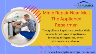 Miele Repair Near Me | USA