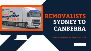 Removalists Sydney to Canberra |  Cheap Interstate Movers