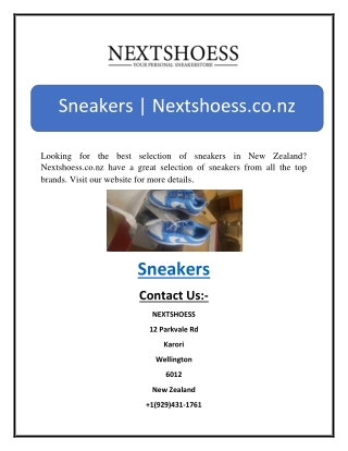 Sneakers | Nextshoess.co.nz