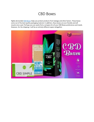 CBD Boxes