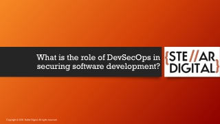 What is the role of DevSecOps in securing software development?