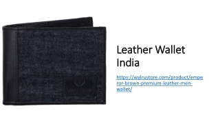 Leather Wallet India