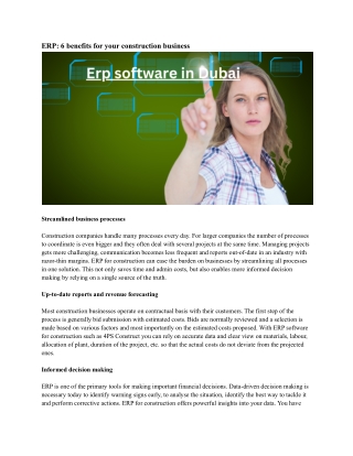 Erp software in dubai