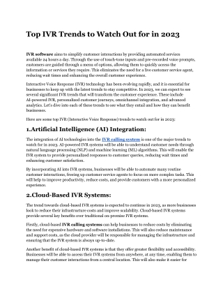 Top IVR Trends to Watch Out for in 2023.docx