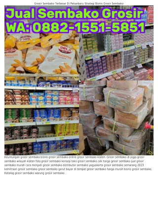 088ᒿ_I55I_585I (WA) Modal Buka Toko Grosir Sembako Daftar Distributor Sembako