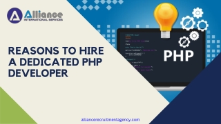REASONS TO HIRE A DEDICATED PHP DEVELOPER