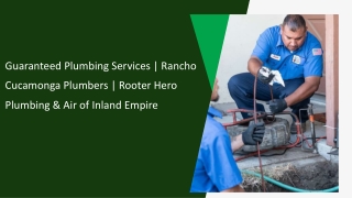 Guaranteed Plumbing Services Rancho Cucamonga Plumbers Rooter Hero Plumbing & Air of Inland Empire