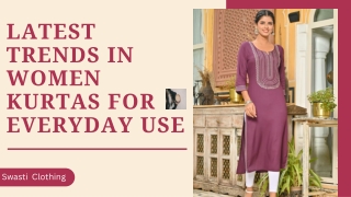 Latest Trends in Women Kurtas For Everyday Use