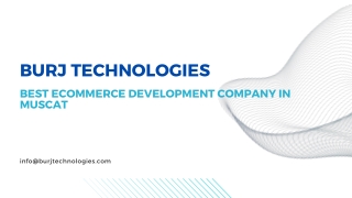 Burj Technologies: Best Ecommerce Development Company in Muscat