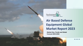 Air based Defense Equipment Market Trends And Industry Forecast By 2032