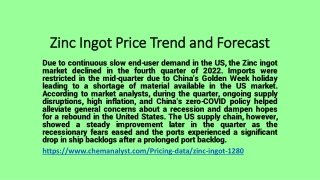 Zinc Ingot Supply online